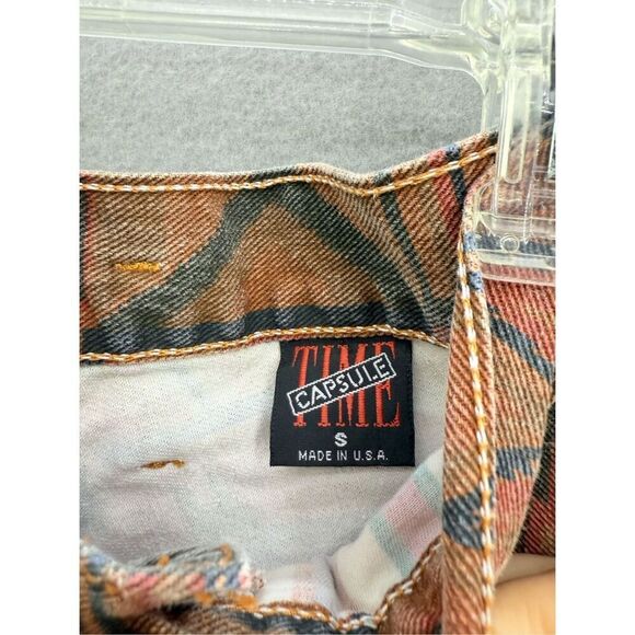 Vintage Time Capsule Womens Multicolor Southwestern Aztec Print Denim Jeans Size - Picture 7 of 11